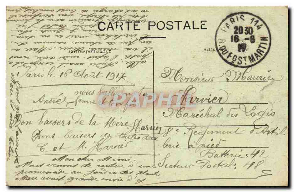 Paris CPA La grande roue — Rückseite