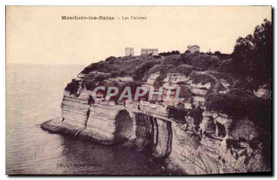 Meschers les Bains CPA Les falaises