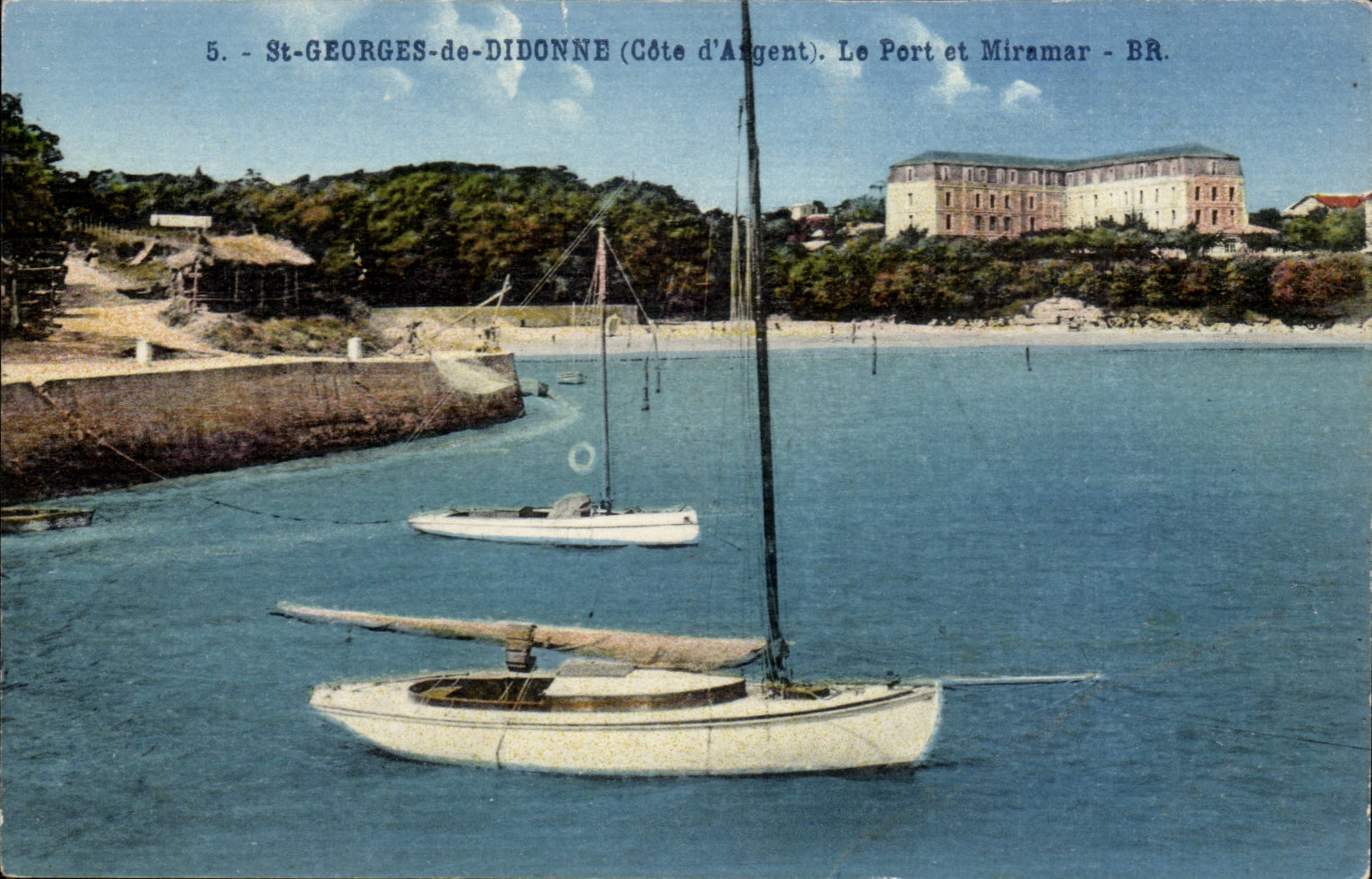 Saint Georges de Didonne CPA Le port et Miramar