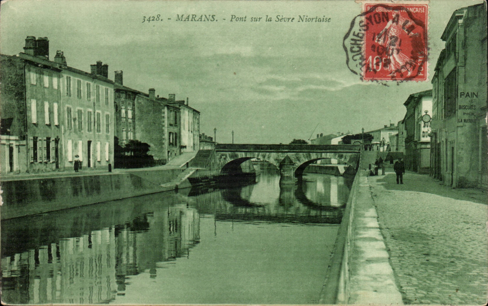 Marans CPA Pont sur la Sevre Niortaise