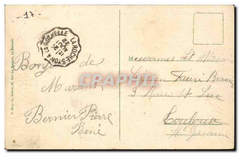 Marans CPA Pont sur la Sevre Niortaise — Rückseite