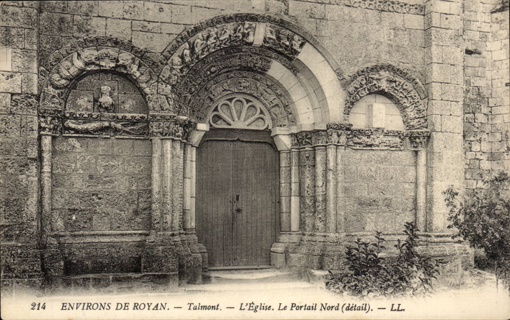 Talmont — L'Église. Le Portail Nord (détail) — LL. N° 214