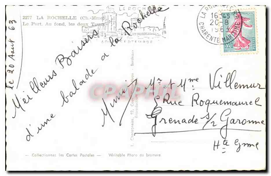 La Rochelle — Le Port, les deux Tours — Elcé — Reverso