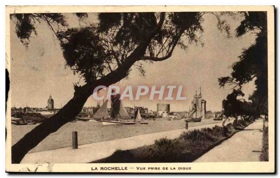 La Rochelle — Vue prise de la digue — éditeur inconnu