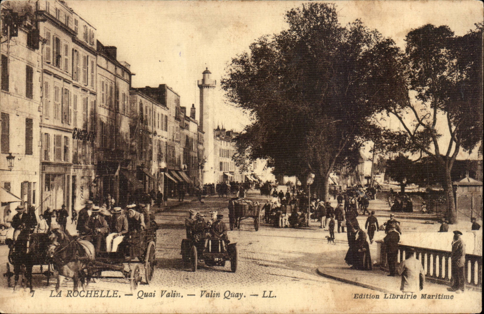 La Rochelle — Quai Valin — Valin Quay — LL. — Edition Librairie Maritime