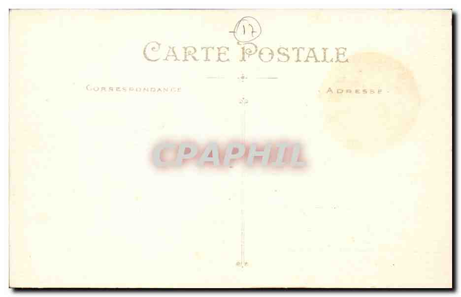 La Rochelle CPA La place des petits Bancs et la rue du temple (garage Pineaud) — Rückseite