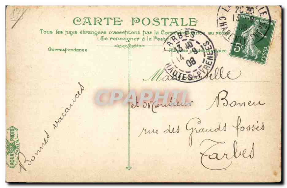 La Rochelle CPA Eglise Saint Sauveur — Rückseite