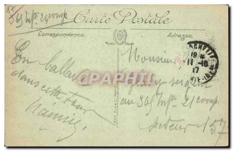 La Rochelle — La Tour de la Lanterne, dite des Quatre Sergents — LL. — n°235 — Verso