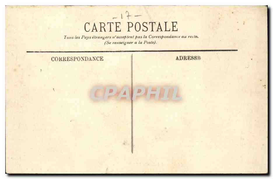 La Rochelle CPA La plage — Verso