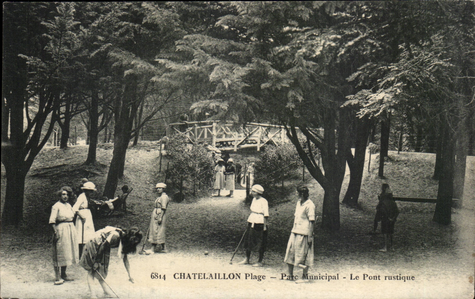 Chatelaillon plage CPA Parc municipal Le pont rustique croquet