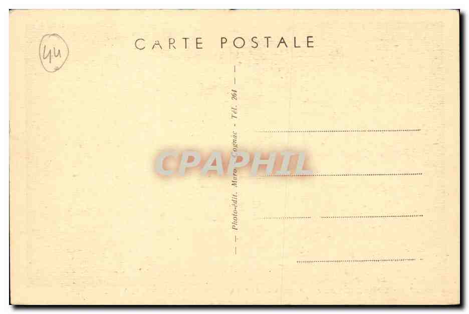 Hôtel du Commerce et du Parc — Aulnay-de-Saintonge (Ch.-Inf.) — Verso