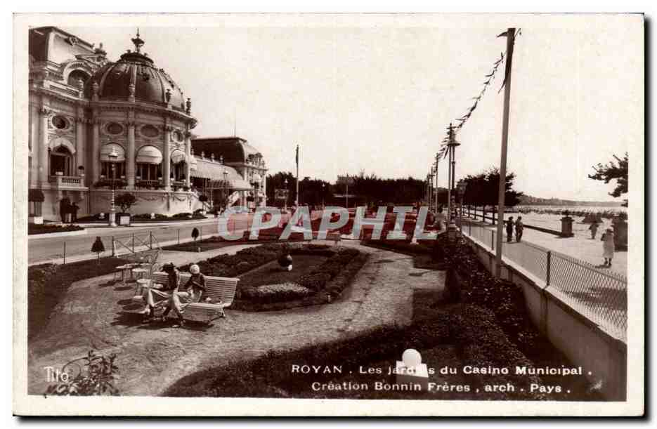 Royan CPA Les jardins du casino municipal Creation Bonnin Freres 