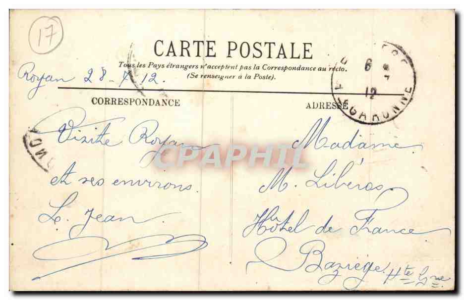 Royan CPA Le casino municipal — Rückseite
