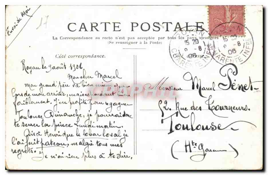 Royan CPA les deux jetees — Rückseite