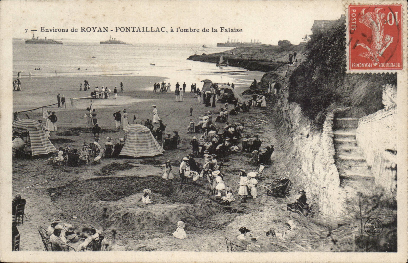 Environs de ROYAN - PONTAILLAC, à l'ombre de la Falaise — Éditeur : MONTAIGNE & CAILLEUX