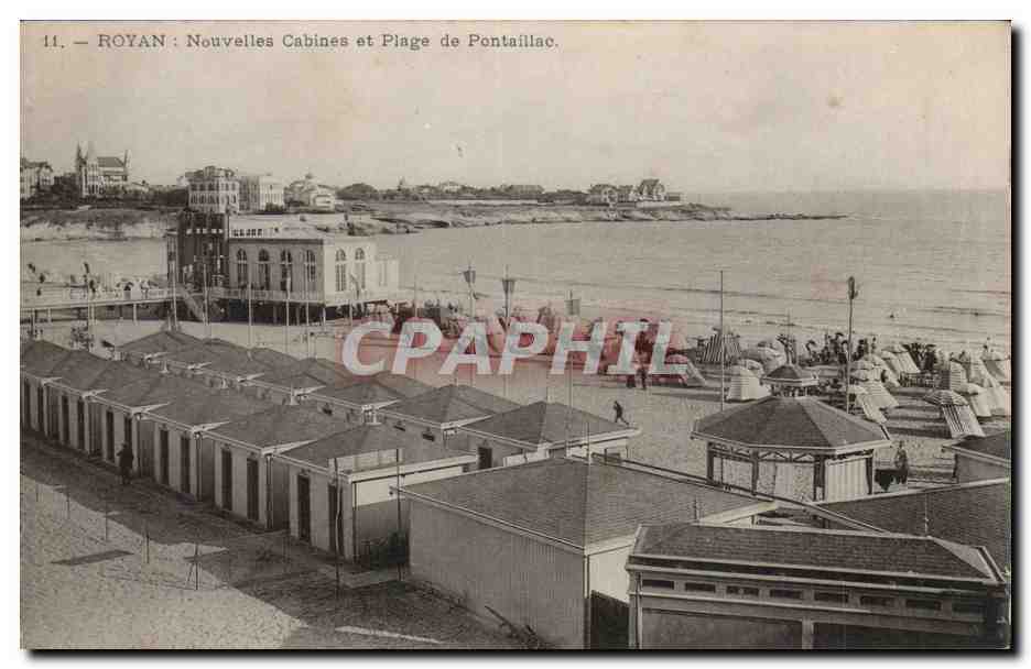Royan CPA Nouvelles cabines et plage de Pontaillac