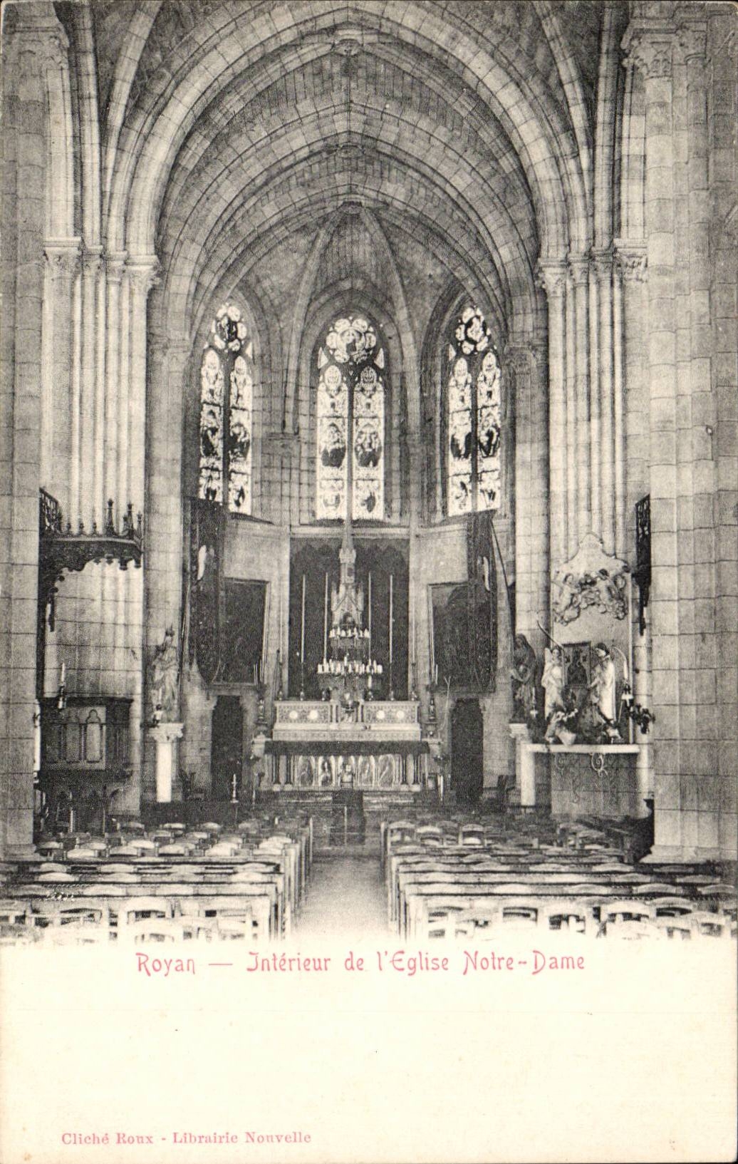 Royan CPA Interieur de l'eglise Notre DAme