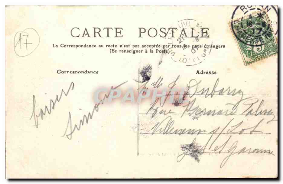 Royan CPA La rentree au port — Rückseite
