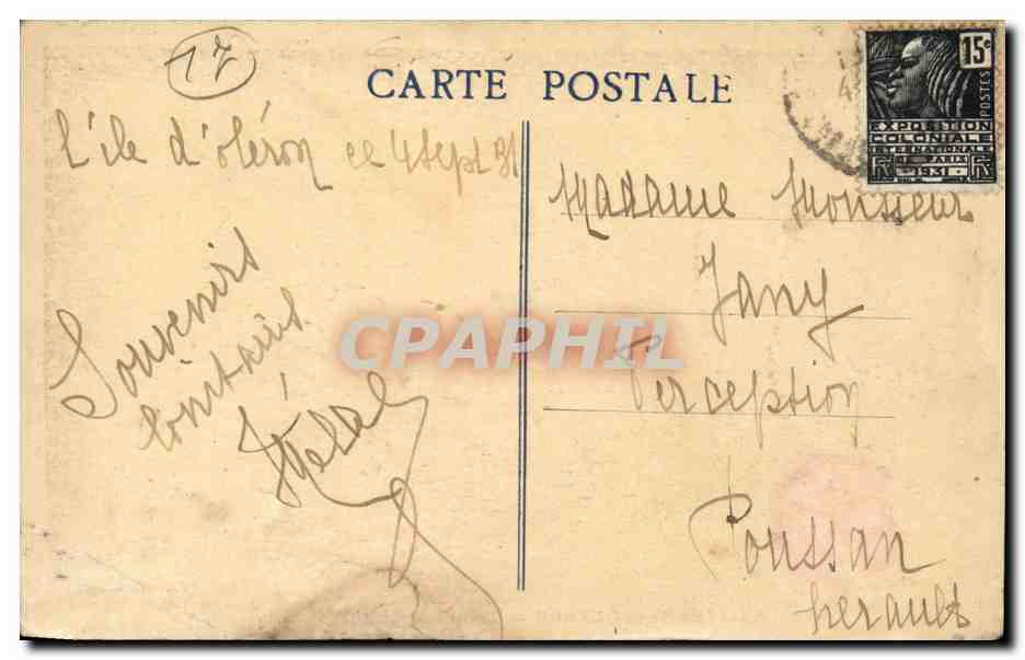 Saint Pierre d'Oleron - Tombeau de Pierre Loti - CPA  — Back