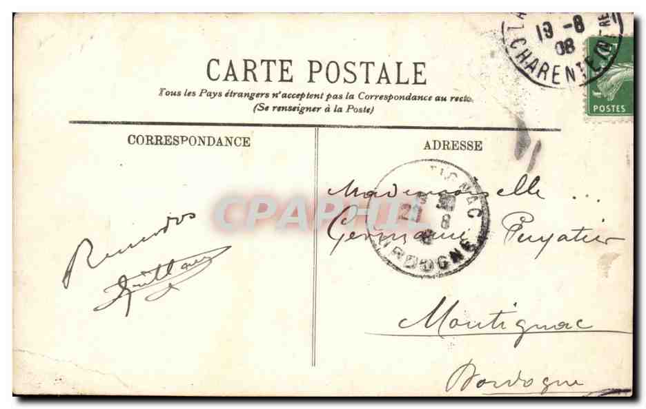 La Rochelle — Mariée Marandaise — La Rochelle, édit. LL, n°183 — Rückseite