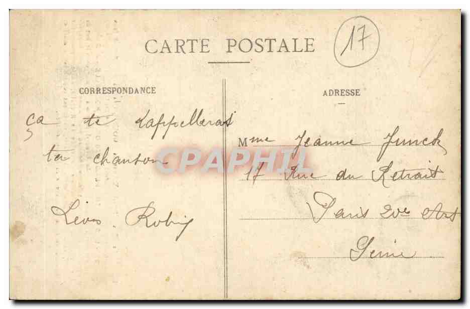 La Rochelle - Les Quatre Sergents de la Rochelle - CPA  — Verso