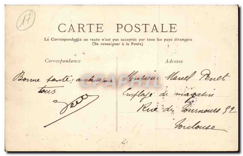 Rochefort sur Mer - Bassin n 2 - CPA  — Rückseite