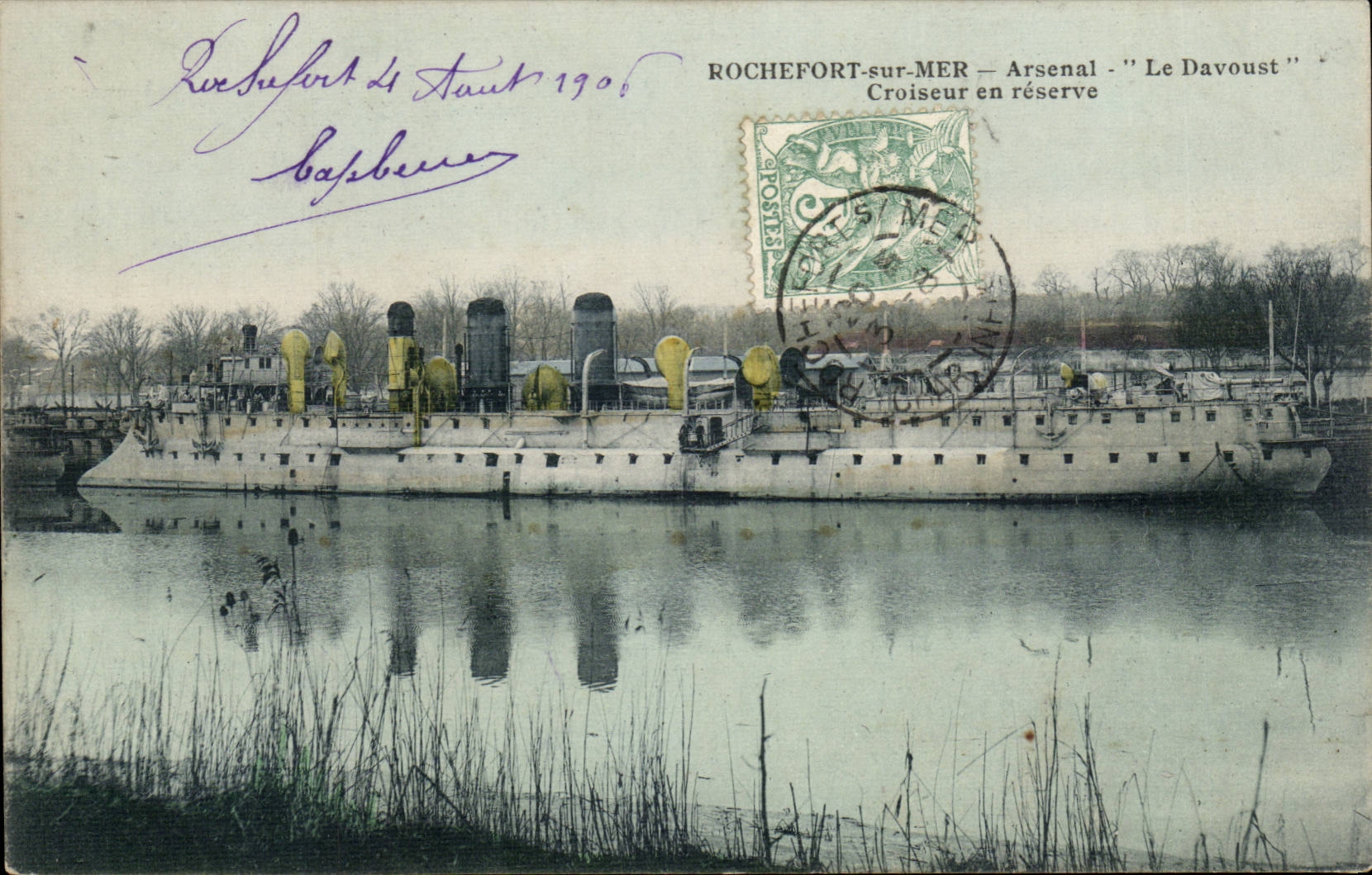 ROCHEFORT-sur-MER — Arsenal - "Le Davoust" — Cruiser in Reserve