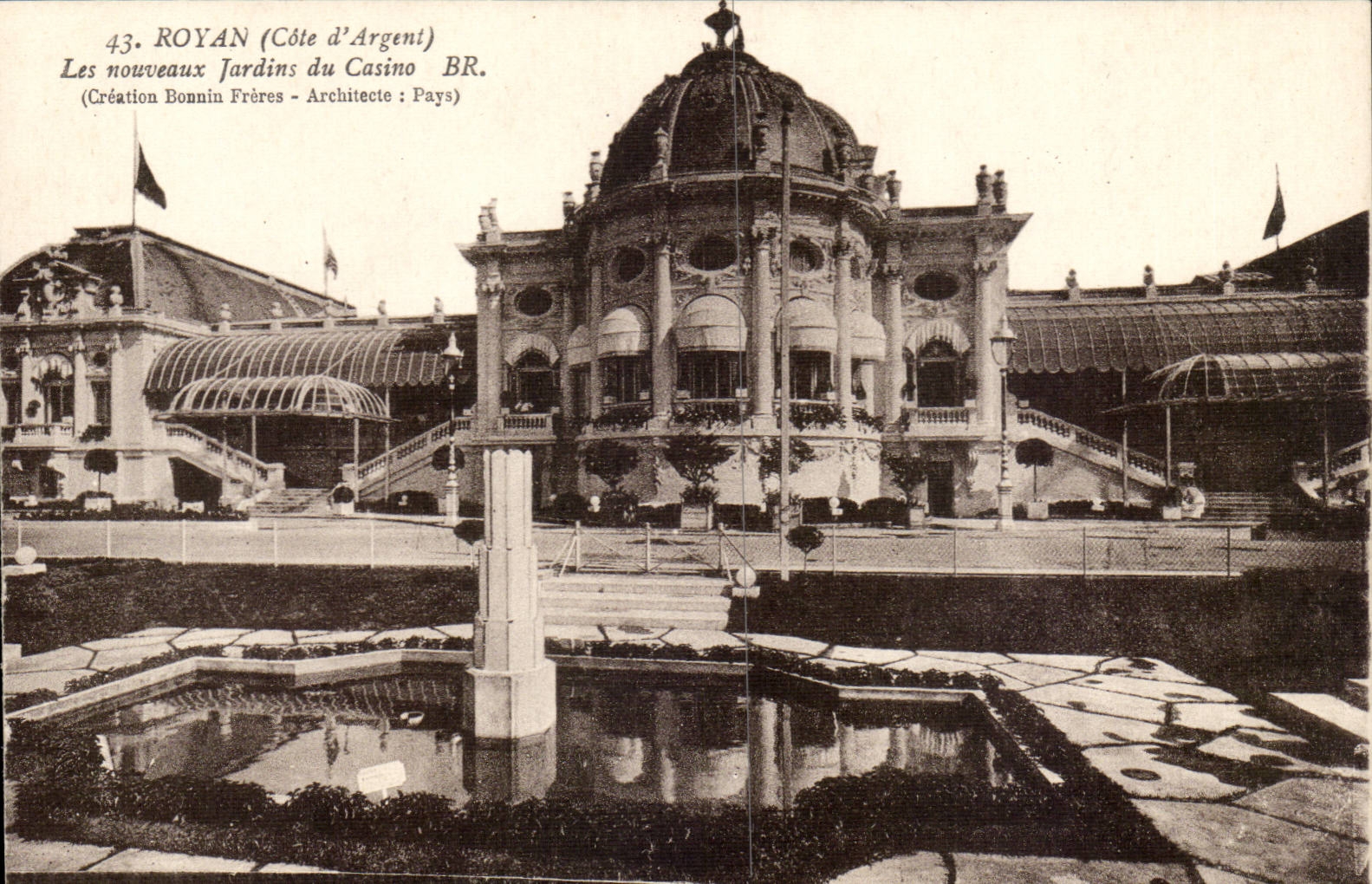 Royan - Les Nouveaux Jardin du Casino - CPA 