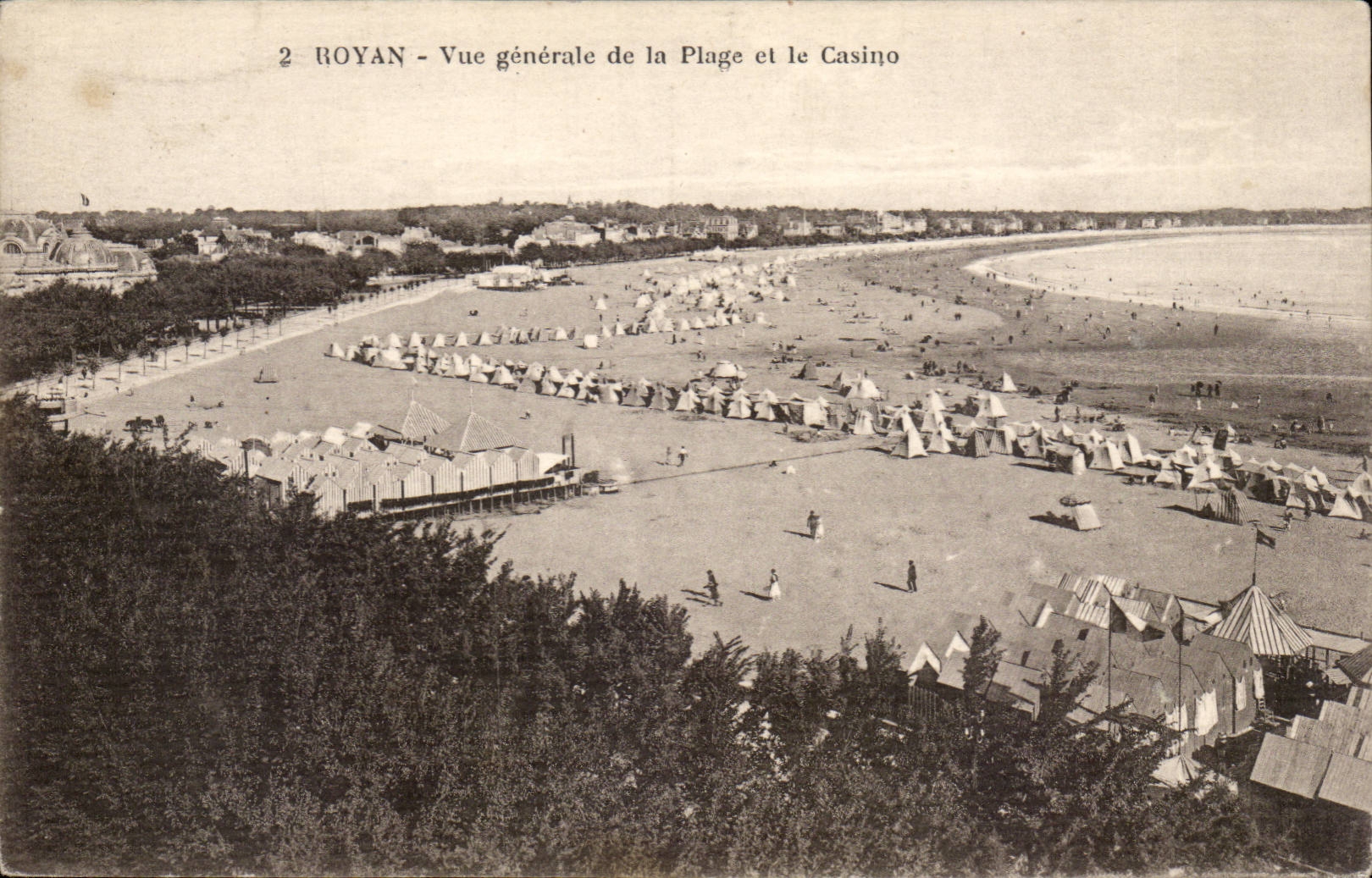 Royan - Vue Generale de la Plage et le Casino - CPA 