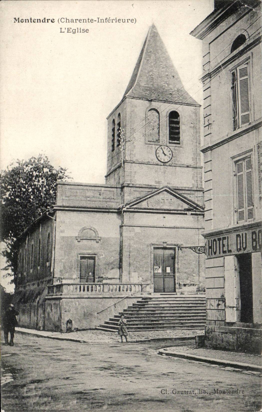 Montendre CPA l'eglise