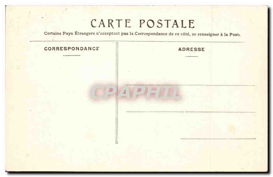 Montendre CPA l'eglise — Rückseite