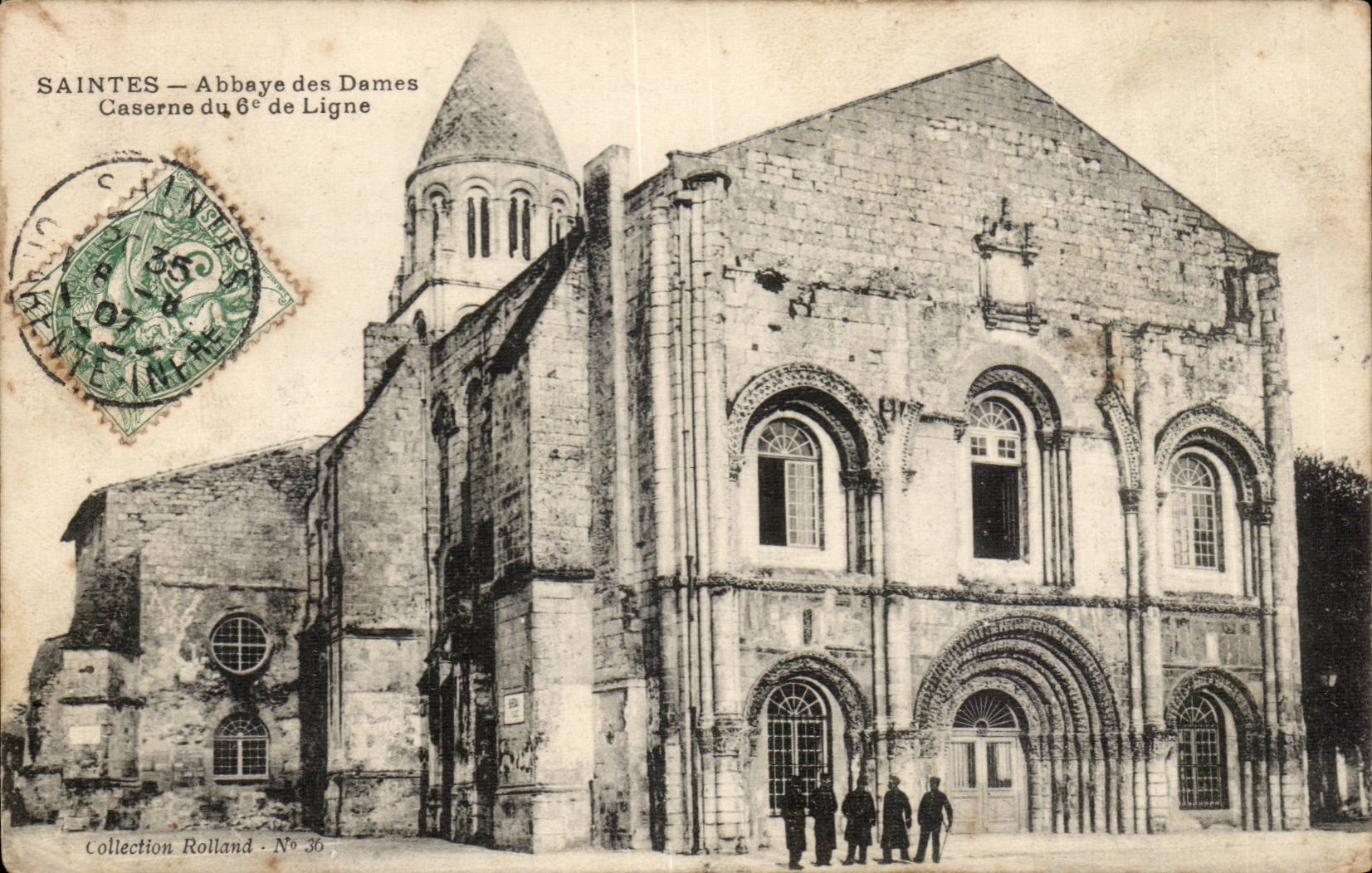 Saintes CPA Abbaye des Dames Caserne du 6eme de ligne