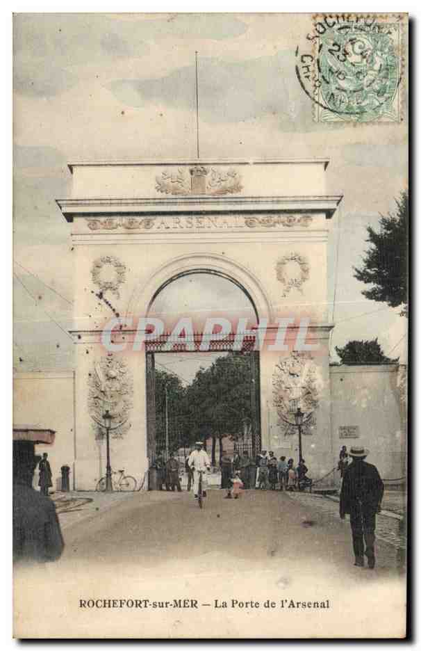 Rochefort sur mer CPA La porte de l'arsenal
