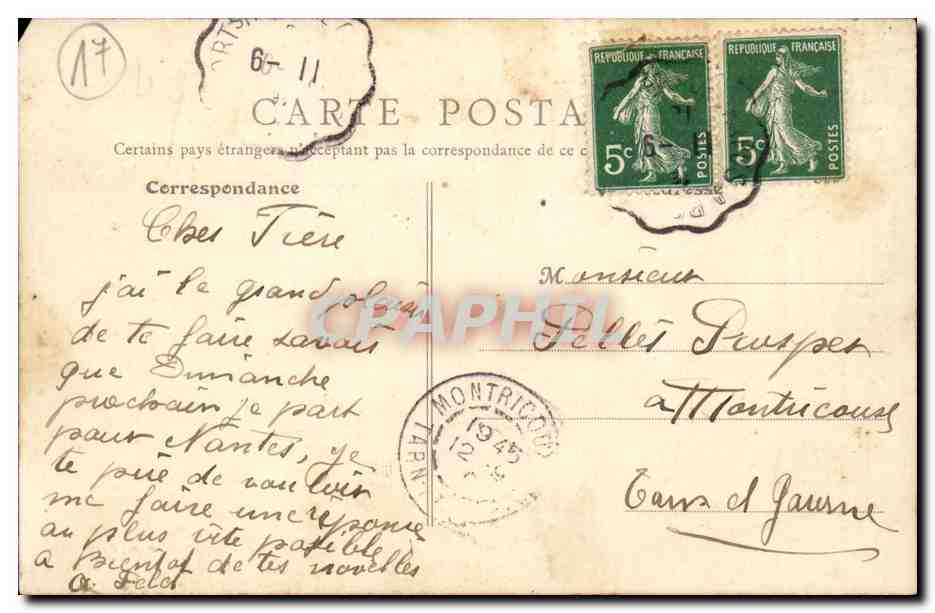 Marennnes (Ch.-Inf.) – Marais-Salants – La Récolte du sel — Verso