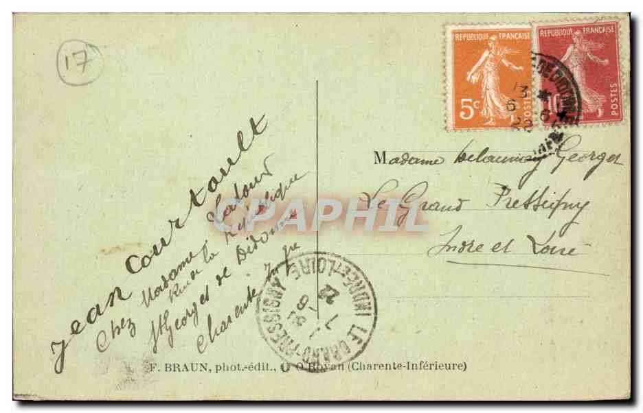 Saint Georges de Didonne CPA Vue generale  — Rückseite
