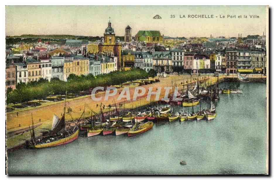 La Rochelle - Le Port et la Ville — éditeur CPAPHIL, n° 35