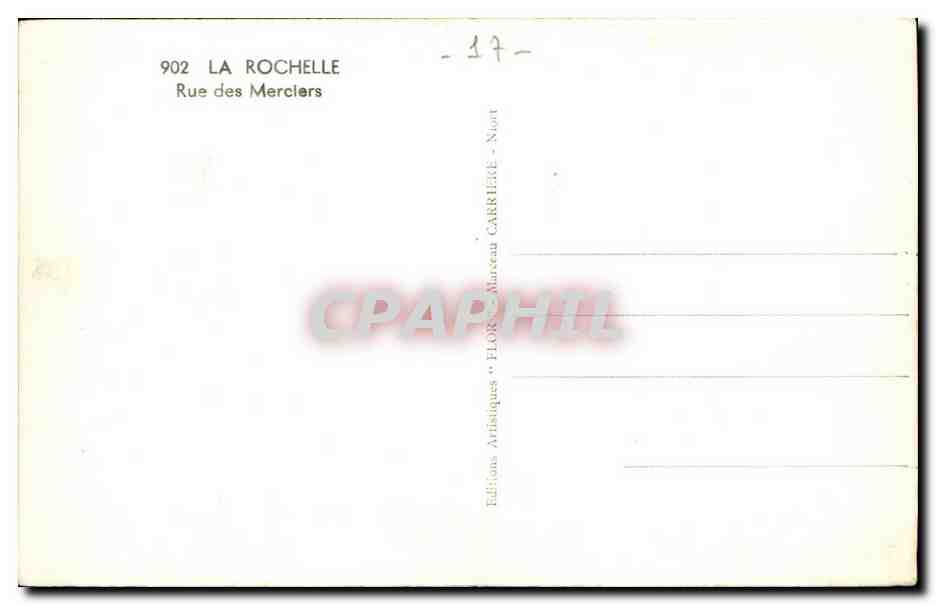 Rue des Merciers — La Rochelle — Éditions FLOR — Rückseite