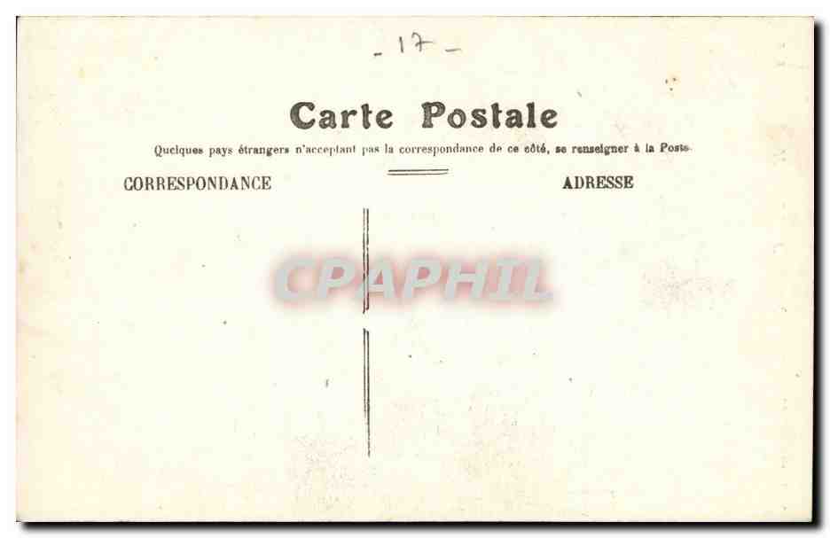 La Rochelle — Cour intérieure de l'Hôtel-de-Ville — éditeur non identifié, n° de série 162 — Rückseite