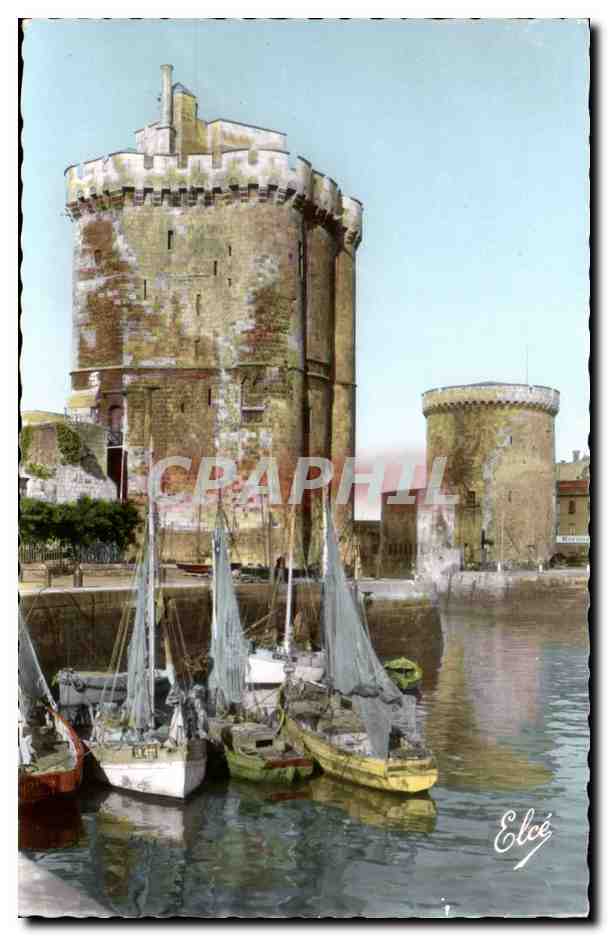 La Rochelle — Der Hafen und die beiden Türme — Verleger Elcédé