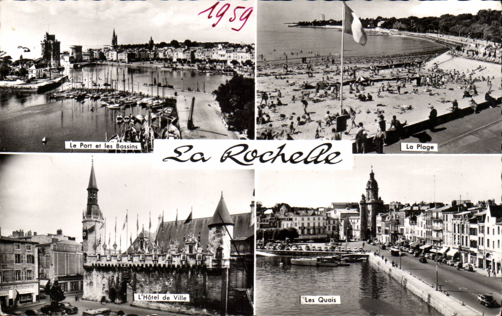La Rochelle — Le Port et les Bassins, La Plage, L'Hôtel de Ville, Les Quais — REAL-PHOTO, Paris