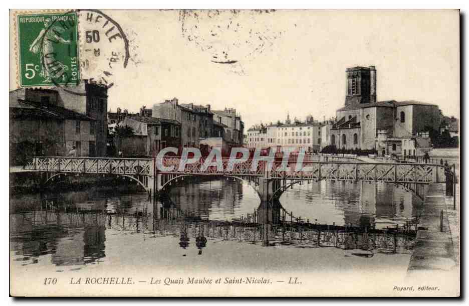 La Rochelle CPA Les quais Maubec et Saint Nicolas