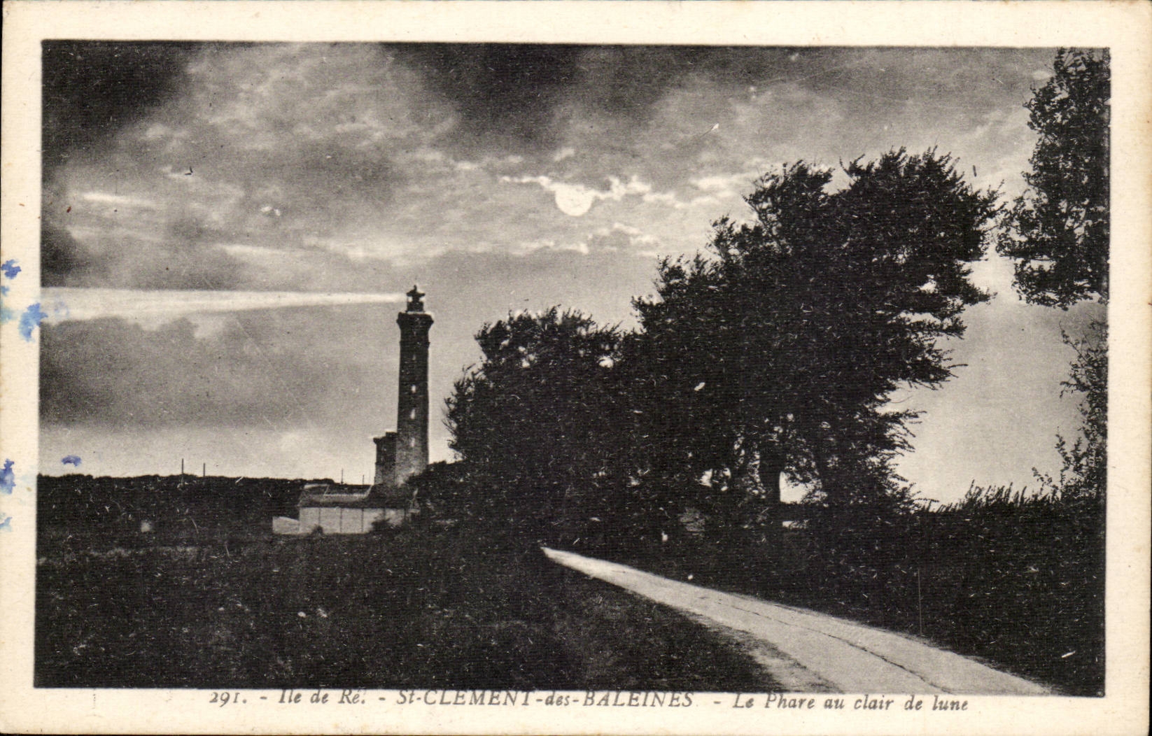 Ile de Re CPA St Clement des Baleines Le phare au clair de lune (lighthouse)