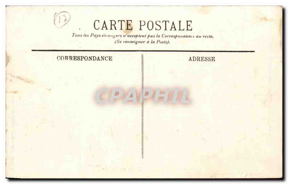 Ile de Re CPA L'ane en calote TOP — Rückseite