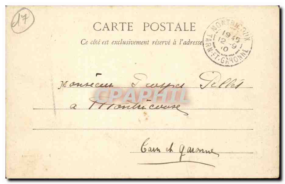 CPA Citadelle et depot des forcats Construction de Vauban Phare (lighthouse) — Back