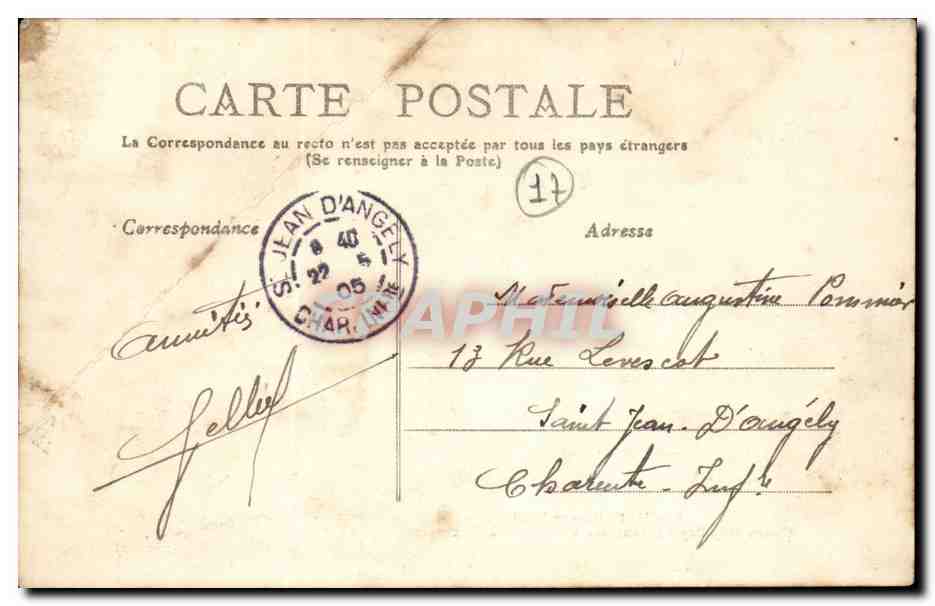 Rochefort sur Mer CPA Cours Roy BRy Infanterie coloniale a l'exercice — Back