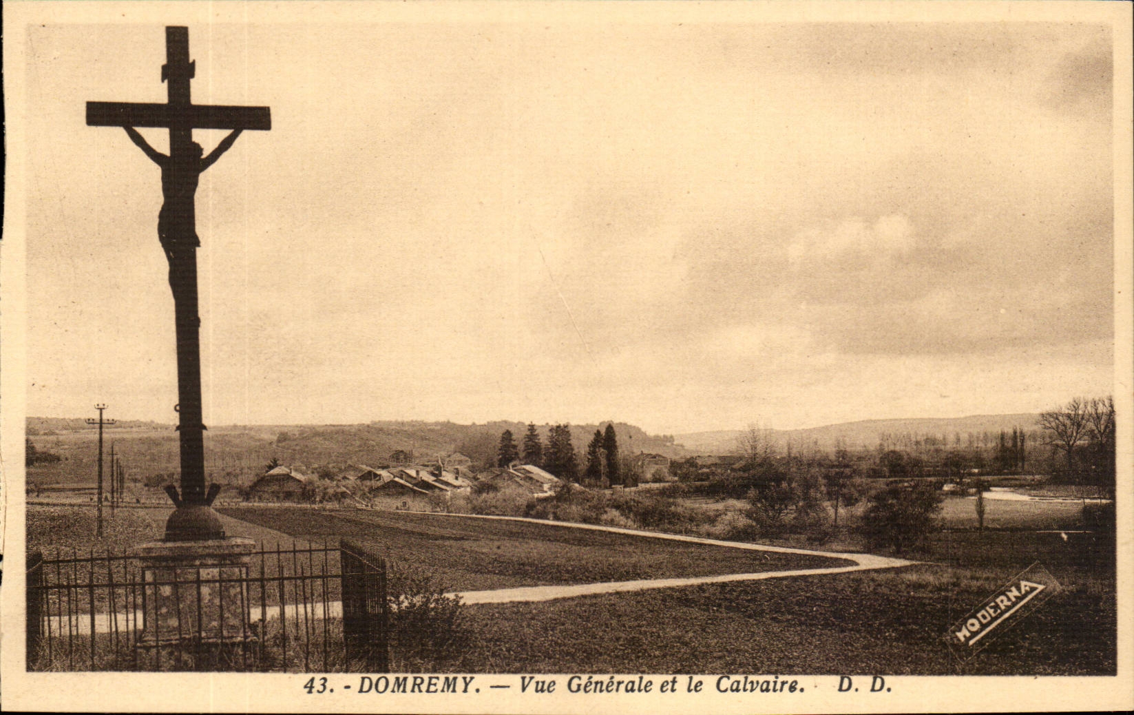 Domremy — Allgemeiner Blick und das Kreuzweg — D.D. — Moderna