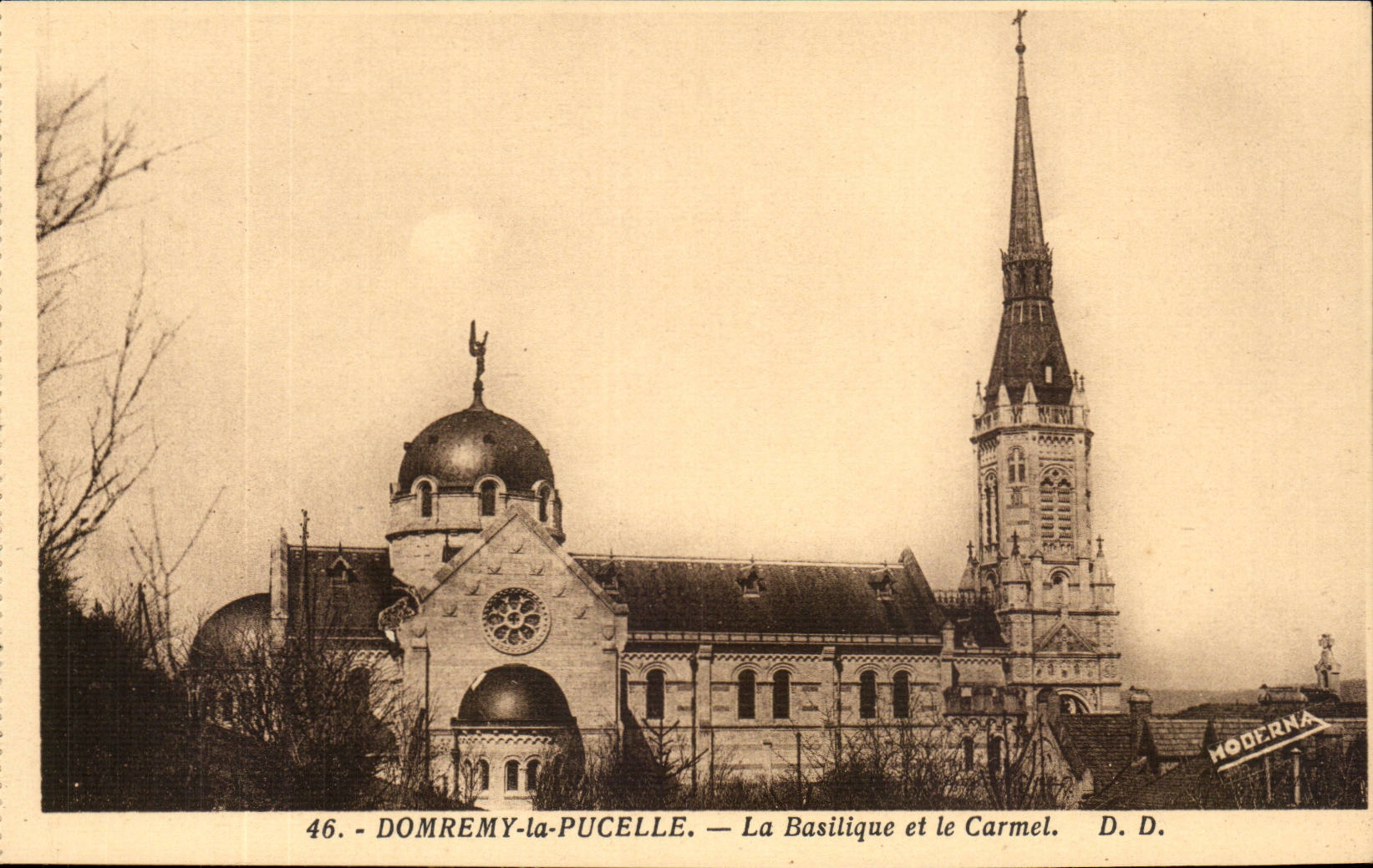 Domremy-la-Pucelle — Die Basilika und der Carmel — D. D. (n° 46)