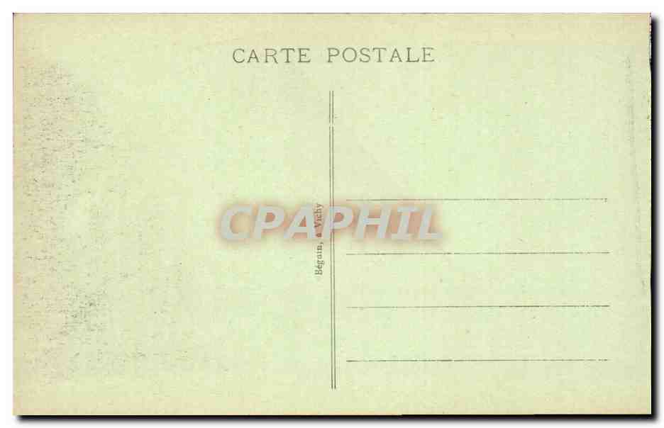 Moulins CPA Le theatre — Verso