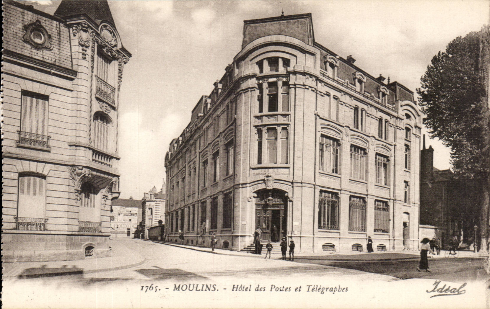 Moulins — Hôtel des Postes et Télégraphes — Éditeur Ideal, n° 1765