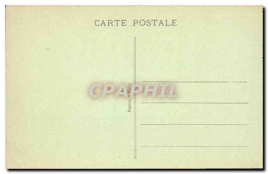 Moulins CPA le pont Regemortes et vue generale — Verso